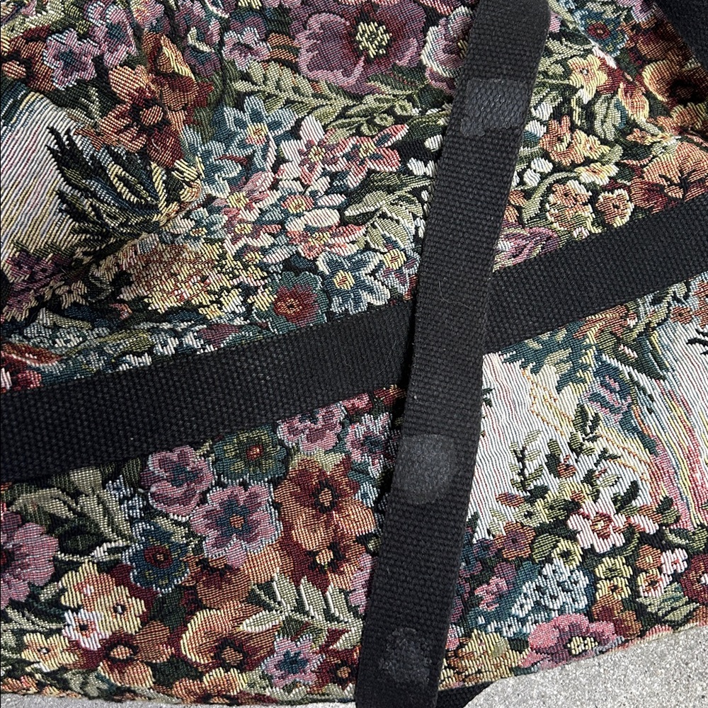Vintage Victoria Rosenthal Design Floral Tapestry Weekender Bag - Picture 6 of 16
